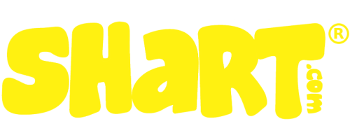 Shart.com Company Logo in Yellow with Registered Trademark Symbol
