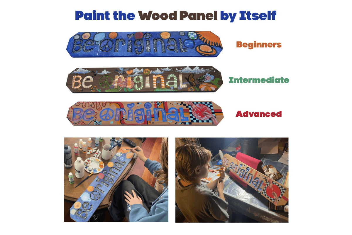 Be Original® 31.5” x 5.5” Real Wood Paintable Panel and Art Gift - Shart.com